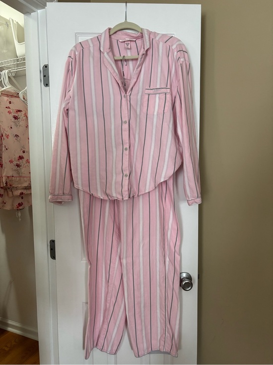Victoria's Secret Other - Victoria’s Secret Pink Striped Pajama Set - great condition, M